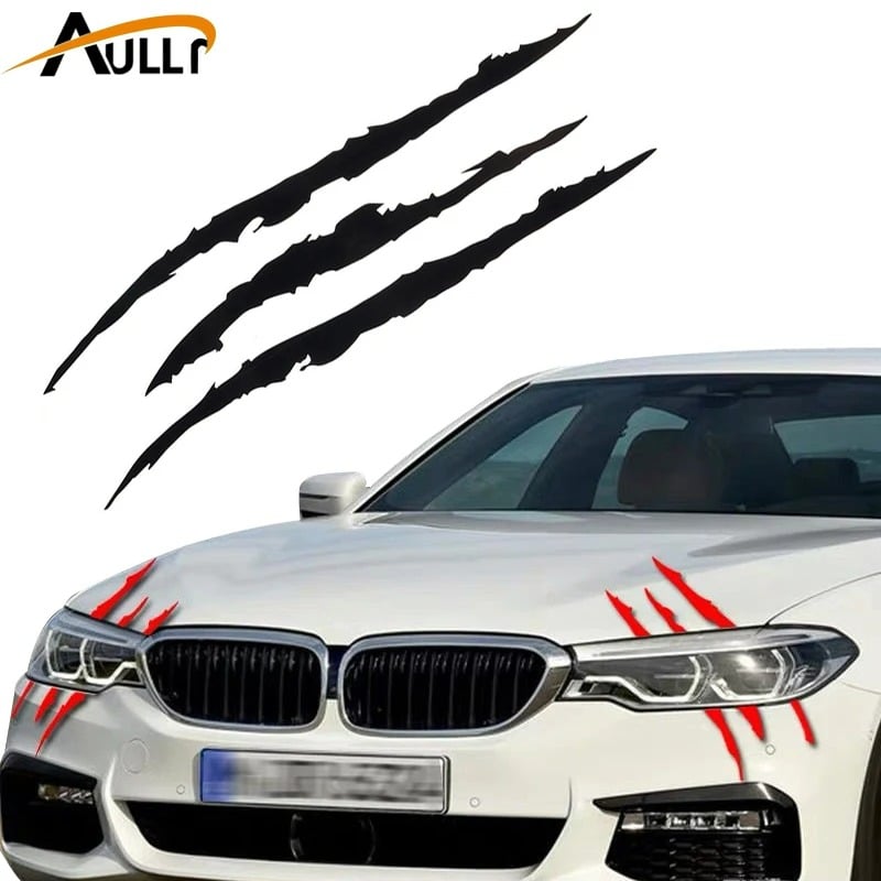 Car Styling Monster Claw Headlight Decals