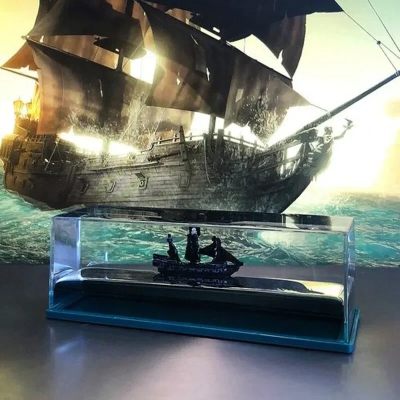 Unsinkable Ship Liquid Wave Desk Toy