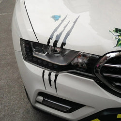 Car Styling Monster Claw Headlight Decals