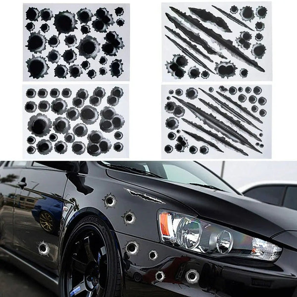 3D Bullet Hole Car Sticker