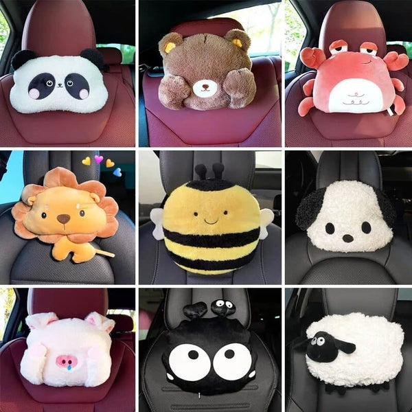 Cartoon Animal Car Headrest Cushion