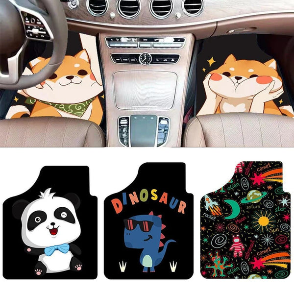 4PCS Custom Cartoon Car Floor Mats