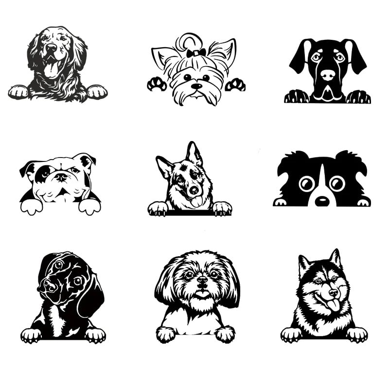 Car Funny Dog Decals