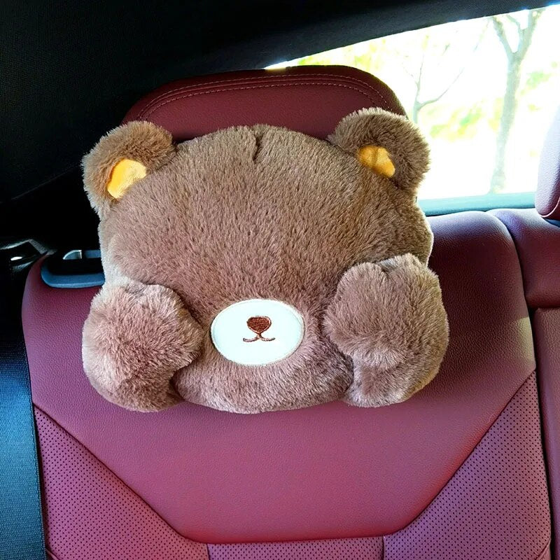 Cartoon Animal Car Headrest Cushion