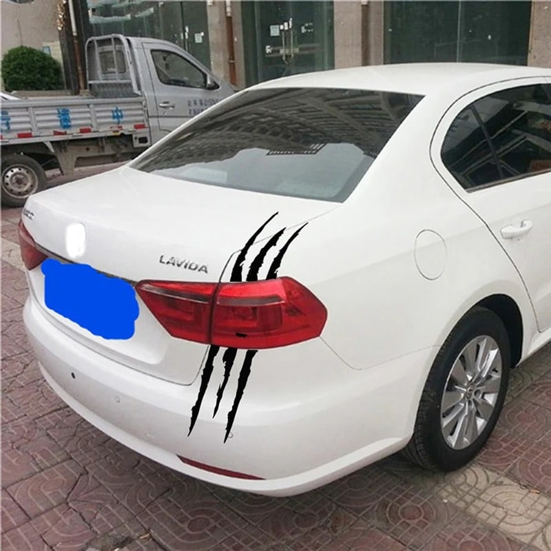 Car Styling Monster Claw Headlight Decals