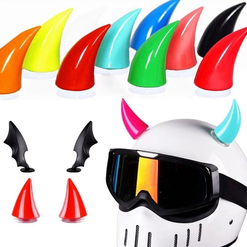 Motorcycle & Car Devil Horn Helmet Sticker Decal