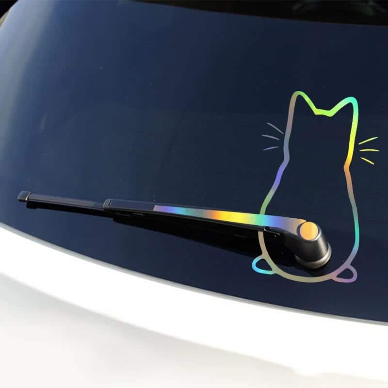 Fun Cat Rear Window Stickers