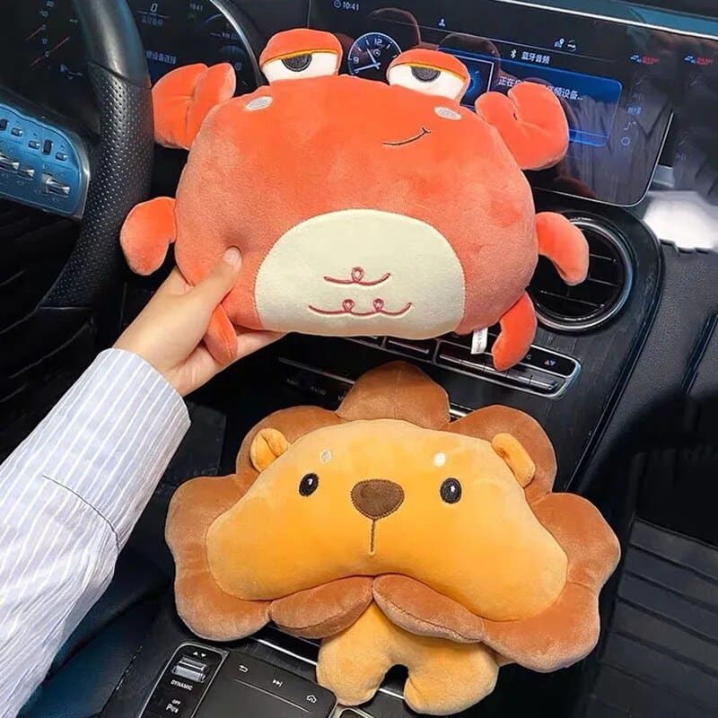 Cartoon Animal Car Headrest Cushion