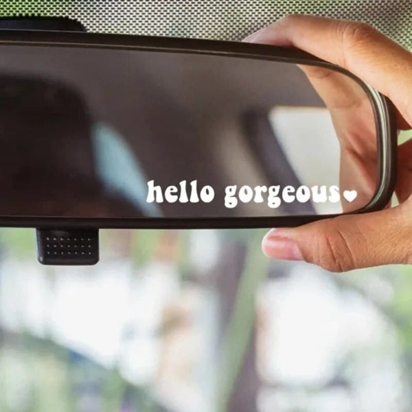 Car Rearview Mirror Decal