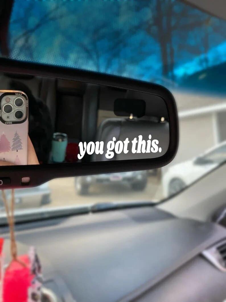 Car Rearview Mirror Decal