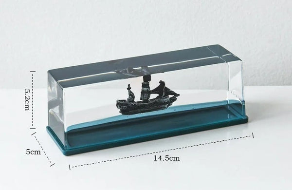 Unsinkable Ship Liquid Wave Desk Toy