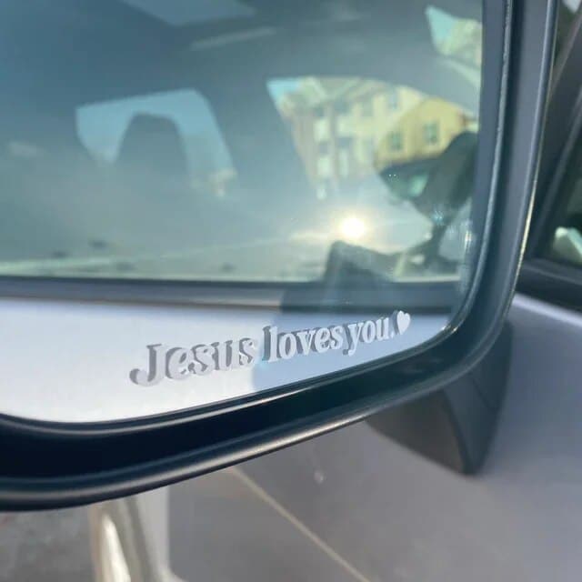 Car Rearview Mirror Decal