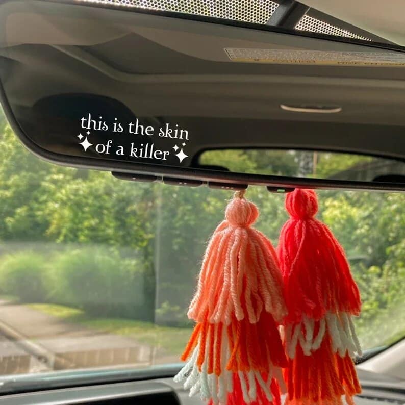 Car Rearview Mirror Decal