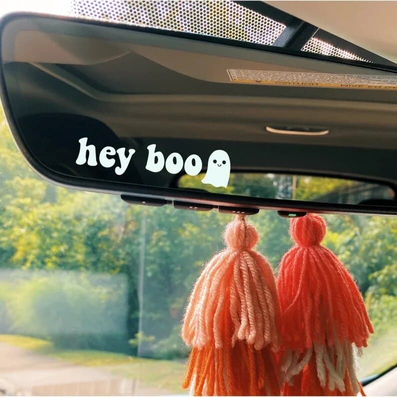 Car Rearview Mirror Decal