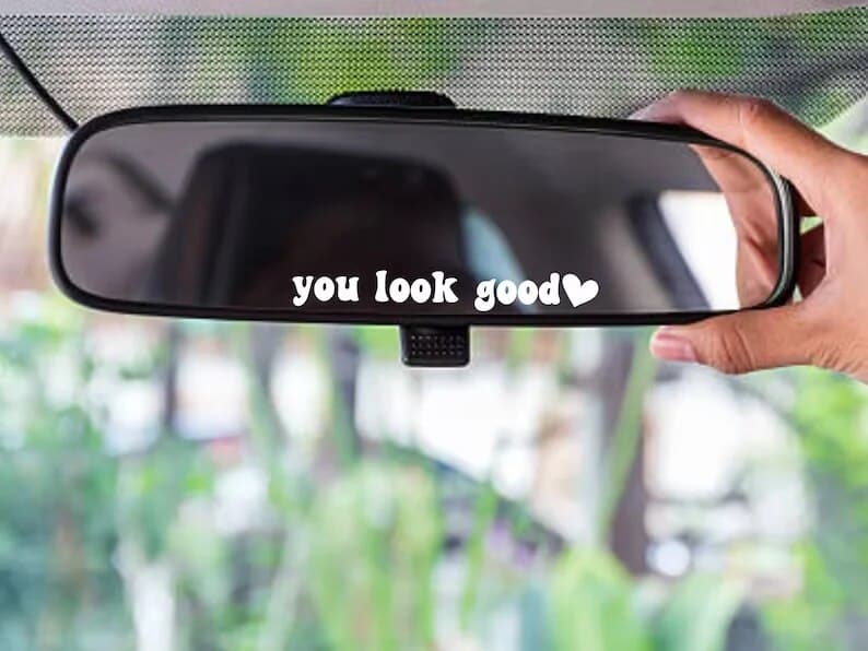 Car Rearview Mirror Decal