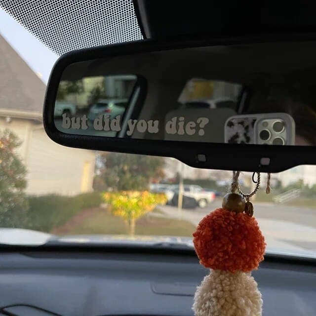 Car Rearview Mirror Decal