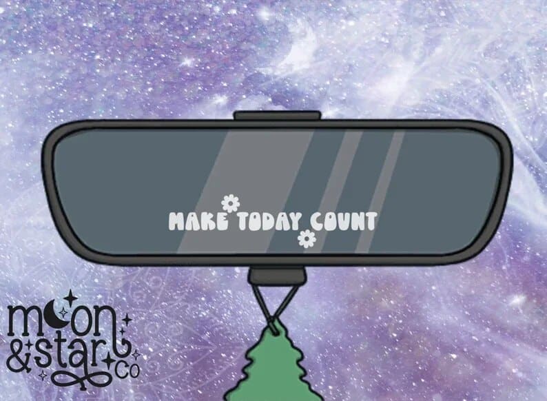 Car Rearview Mirror Decal